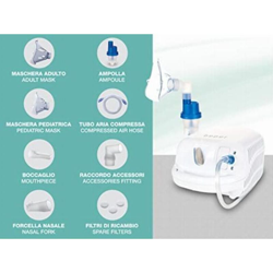 Macchina Aerosol Apparecchio A Pistone per Adulti e Bambini Nebulizzatore precio