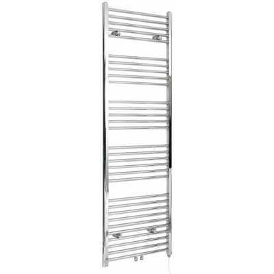 Hudson Reed Neva Scaldasalviette Elettrico Moderno di Design - Termoarredo Bagno a Scaletta - Acciaio Cromato - 1000W - 1785 x 600mm