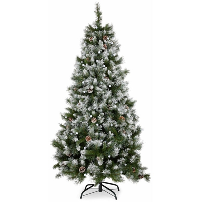 Albero di Natale effetto neve con luci