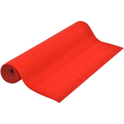 Erba Artificiale con Tacchetti 10x1 m Rossa - Rosso - Vidaxl