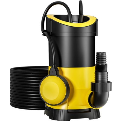 Pompa per acque reflue con portata di 7000l/h 400W altezza di mandata 7,5m particelle fino a Ø5mm