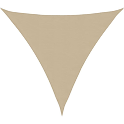 vidaXL Parasole a Vela Oxford Triangolare 5x5x5 m Beige - Beige características