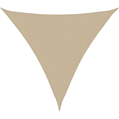 vidaXL Parasole a Vela Oxford Triangolare 5x5x5 m Beige - Beige