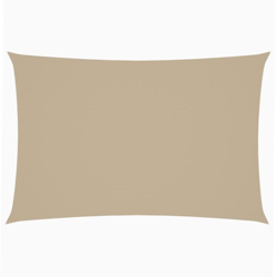 vidaXL Parasole a Vela Oxford Rettangolare 2x4 m Beige - Beige características