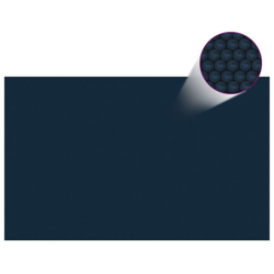 vidaXL Pellicola Galleggiante Solare PE Piscina 260x160 cm Nero e Blu - Nero en oferta