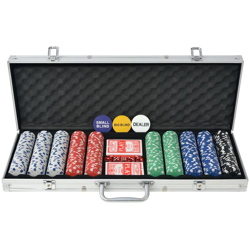vidaXL Set da Poker con 500 Chips in Alluminio precio