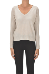 V neckline cashmere pullover características