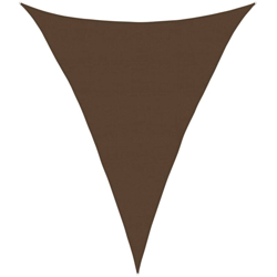 vidaXL Vela Parasole 160 g/m² Marrone 5x6x6 m in HDPE - Marrone en oferta