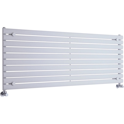 Hudson Reed Revive Radiatore Termoarredo di Design Orizzontale Moderno - Termosifone Con Finitura In Bianco - Design a Colonna Ovale - 590 x 1600 x