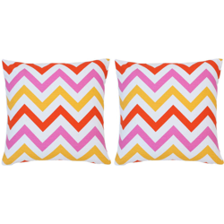 Cuscini 2 pz con Stampa Multicolori 40x40 cm in Cotone - Multicolore - Youthup en oferta