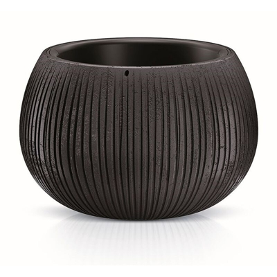 Bowl BETON CON serbatoio in colore cemento nero 19,5 (altezza) x 29 (larghezza) x 29 (profondità) cm - Prosperplast