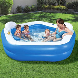 Bestway Piscina Family Fun Lounge 213x206x69 cm - Blu en oferta