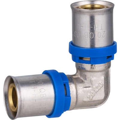 Multistrato a pressare raccordo a gomito multiprofilo uguale Ø20 - Noyon&thiebault