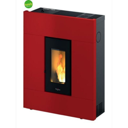 Cadel By Mcz - Stufa a Pellet ad Aria Pegaso Modello Tabla Slim Rossa 7Kw en oferta