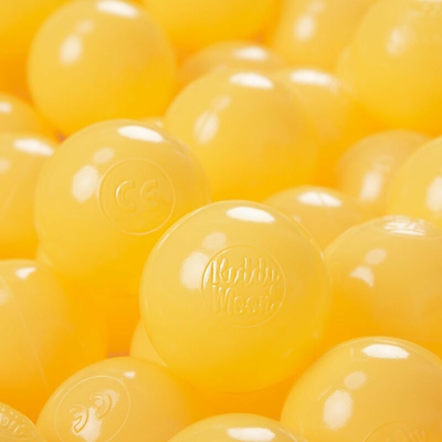300 ? 6CM Palline Morbide Colorate Per Piscina Bambini Fatto In EU, Giallo - giallo - Kiddymoon