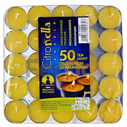 TL50CT Candela Citronella Tealight 50 Pezzi - Lapillo características