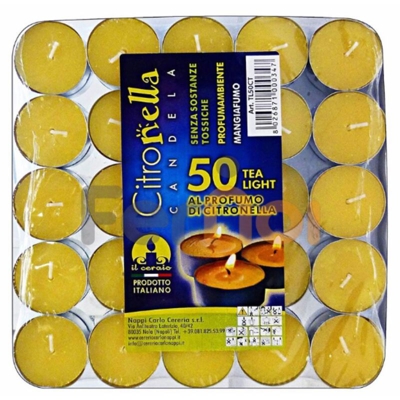 TL50CT Candela Citronella Tealight 50 Pezzi - Lapillo