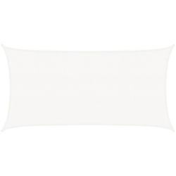 Parasole a Vela HDPE Rettangolare 2x4 m Bianca - Bianco - Vidaxl precio
