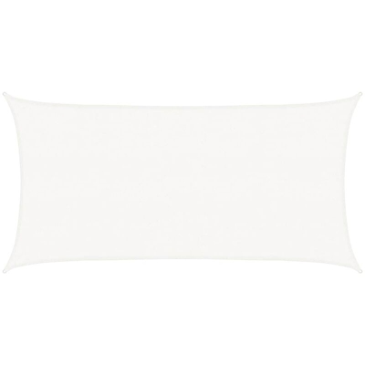 Parasole a Vela HDPE Rettangolare 2x4 m Bianca - Bianco - Vidaxl