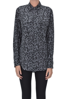 Animal print crepè shirt