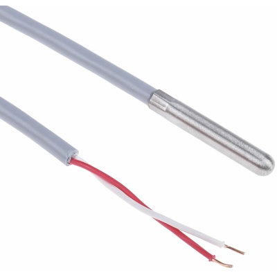 Termocoppia tipo PT 1000, cavo 1m, diametro sonda 6mm, lunghezza sonda 35mm, in acciaio inossidabile, -20°C a +100°C