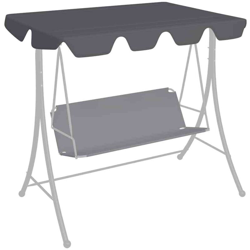 Baldacchino per Dondolo Giardino Antracite 188/168x110/145 cm - Antracite - Vidaxl características