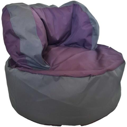 Poltrona A Sacco Pouf Bomber In Tessuto Poliestere Imbottita Viola características