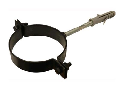 EAC - COLLARE PER TUBO STUFA PELLET da 8 cm in acciaio verniciato colore nero