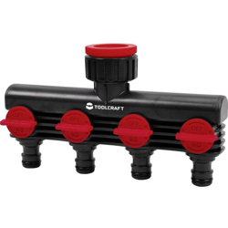 2302371 Plastica Rubinetto a 4 vie 26,44 mm (3/4) AG, 33,25 mm (1) AG Acquastop, con valvola di controllo - Toolcraft características