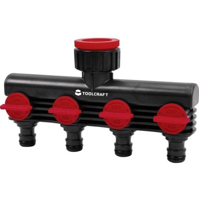 2302371 Plastica Rubinetto a 4 vie 26,44 mm (3/4) AG, 33,25 mm (1) AG Acquastop, con valvola di controllo - Toolcraft