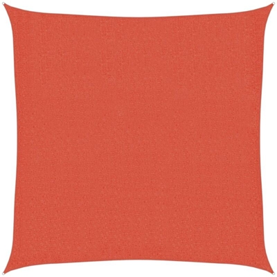 Vela Parasole 160 g/m² Terracotta 3x3 m in HDPE - Marrone - Vidaxl