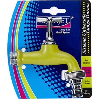 Aquajet - R.ot. Rubinetto C/inn. Rapido 1/2 Verde