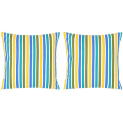 Cuscini 2 pz con Stampa Multicolori 40x40 cm in Cotone - Multicolore - Youthup en oferta