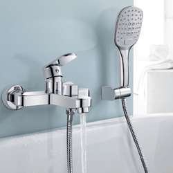 WOOHSE Moderno Rubinetto Miscelatore Monocomando per Doccia e Vasca da Bagno con 3 Modalità Soffione Doccia Anticalcare e Tubo Flessibile Doccia da en oferta