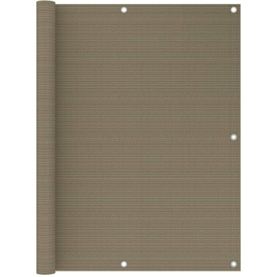 Paravento da Balcone Grigio Talpa 120x500 cm in HDPE - Grigio talpa - Vidaxl