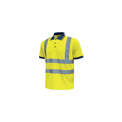 Polo mc strisce riflettenti applicate FOG giallo fluo (M) - U Power características