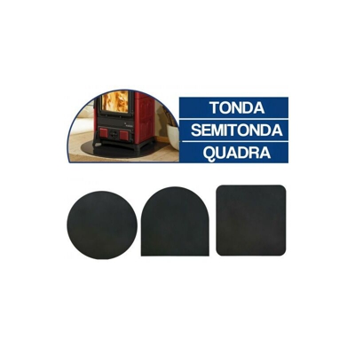 Pedana Piastra Salvapavimento Copripavimento 2 Mm Per Stufe Camini V/Misu 35410V Semitonda Cm 74X74 (35410)