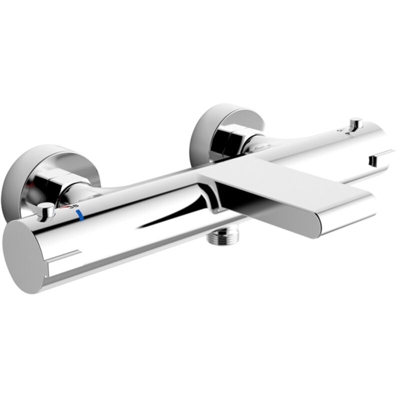 Aihom - Miscelatore Termostatico per Vasca da Bagno Miscelatore per Doccia Cromato con Rubinetto a Cascata per Vasca