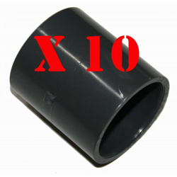 set di 10 manicotti, ø 50 mm, pressione PVC PN16 características