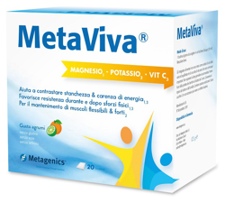 METAVIVA MAGNESIO POTASSIO VITAMINA C 20 BUSTINE en oferta