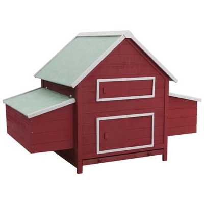 Pollaio Rosso 157x97x110 Cm In Legno