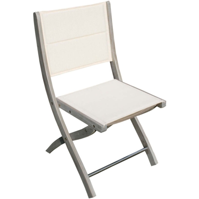 MilaniHome Sedia in Legno di Acacia Grigia per Esterno Giardino Portico Ristorante Bar Hotel Albergo Agriturismo