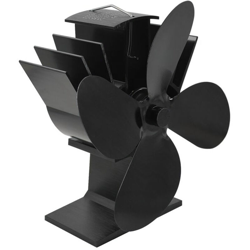 Asupermall - 4 camino efficienza della pala del ventilatore termicamente conduttivo distribuzione del calore lama 170 millimetri nero precio