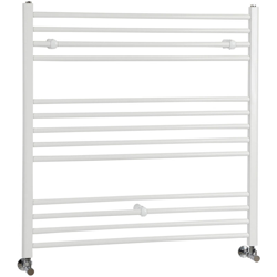 Hudson Reed Ive Scaldasalviette Piatto di Design Verticale - Termoarredo Bagno ad Acqua Calda - Acciaio Bianco - 829W - 1000 x 1000mm precio