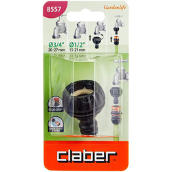 Presa a rubinetto 1/2" 3/4" Ergogrip System Claber en oferta