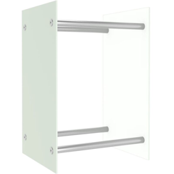 Porta Legna Bianco 40x35x60 cm in Vetro - Bianco - Vidaxl características