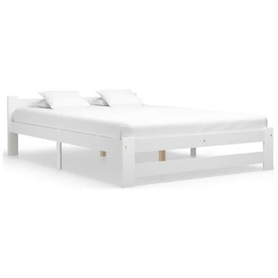 Giroletto Bianco In Legno Massello Di Pino 180x200 Cm