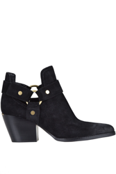 Pamela suede texan ankle boots características