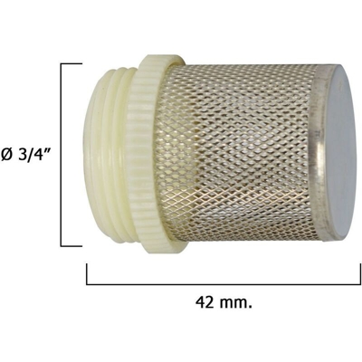 Filtro inossidabile per valvola di ritegno da 3/4 '