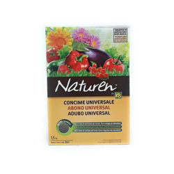CONCIME BIOLOGICO GRANULARE UNIVERSALE NATUREN per fiori e piante 1,5 KG en oferta